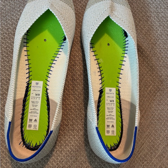 Rothy’s The Point Diamond Metallic 8 - Picture 3 of 6